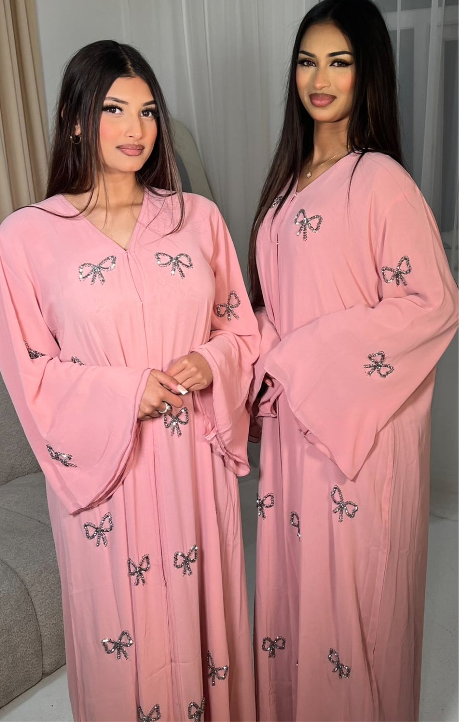 Barbie abaya with matching scarf | PINK