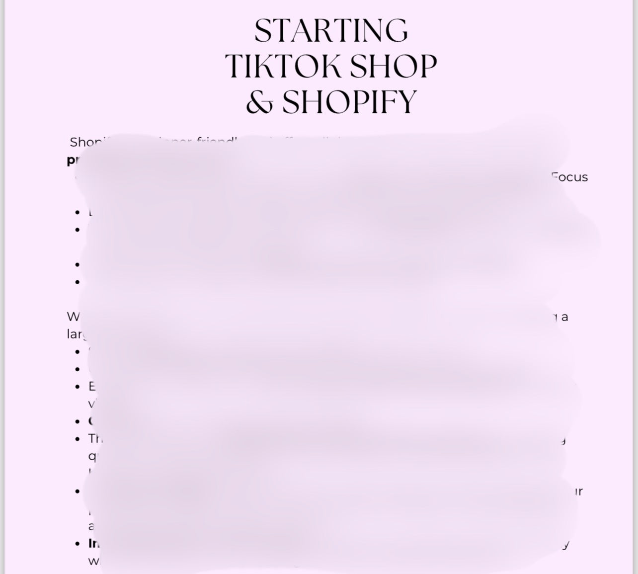 E-BOOK GUIDE-starting a profitable clothing business leveraging TikTok Shop (purchase to download full contents).