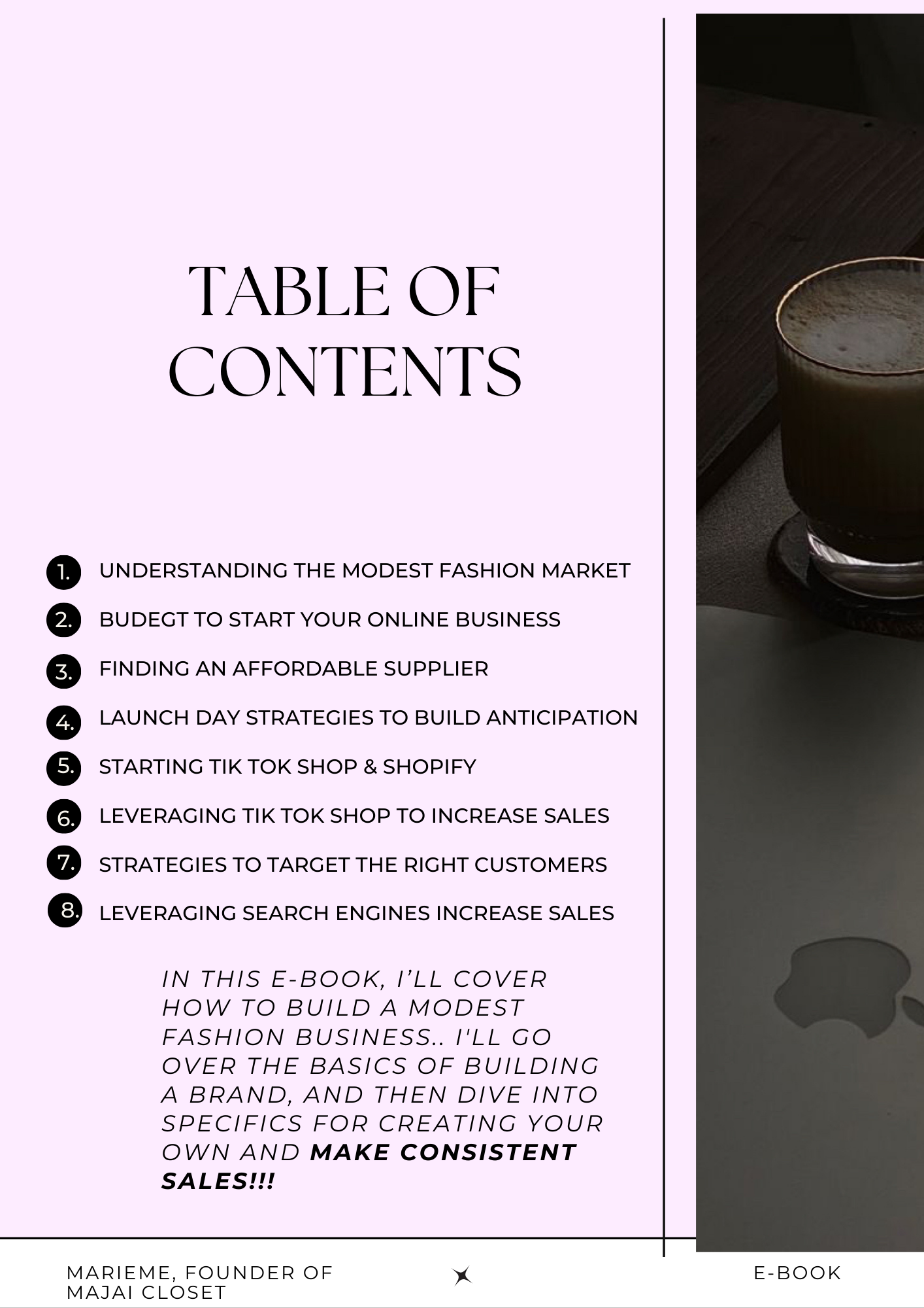 E-BOOK GUIDE-starting a profitable clothing business leveraging TikTok Shop (purchase to download full contents).