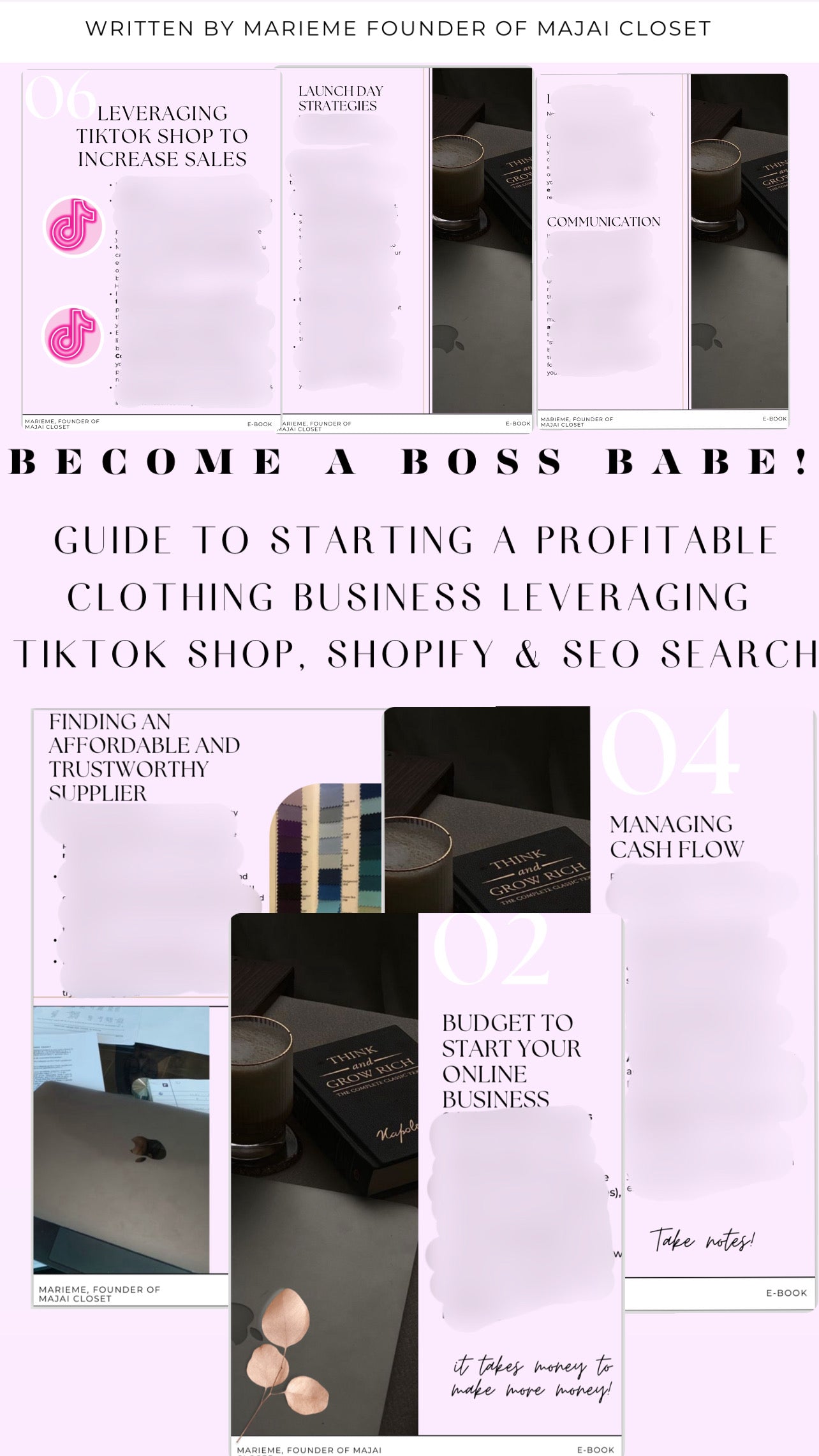 E-BOOK GUIDE-starting a profitable clothing business leveraging TikTok Shop (purchase to download full contents).